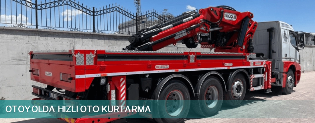 Menderes İlçemi Otoyolda Hızlı Oto Kurtarma